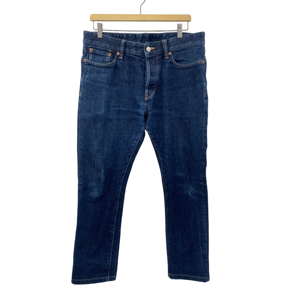 Buck Mason Maverick Slim 34 x 34 jeans dark wash